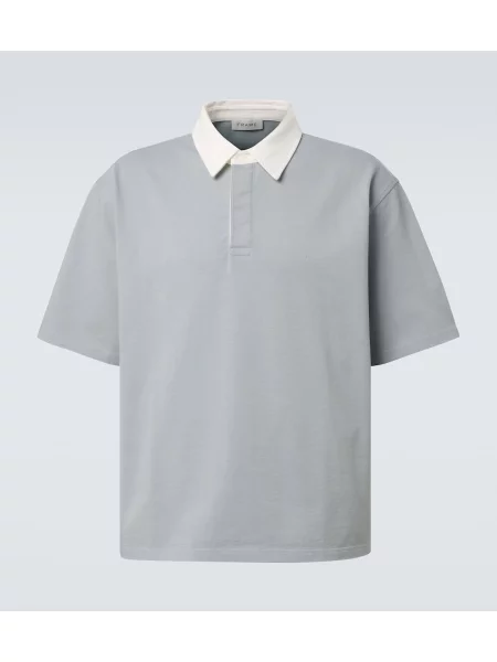 Tricou polo Frame albastru