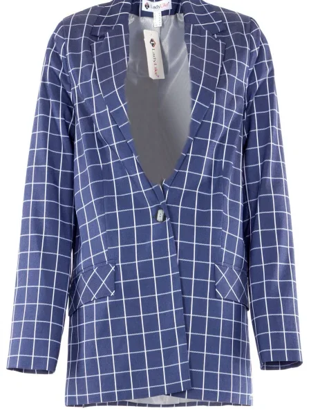 Піджак LadyLike текстиль синій