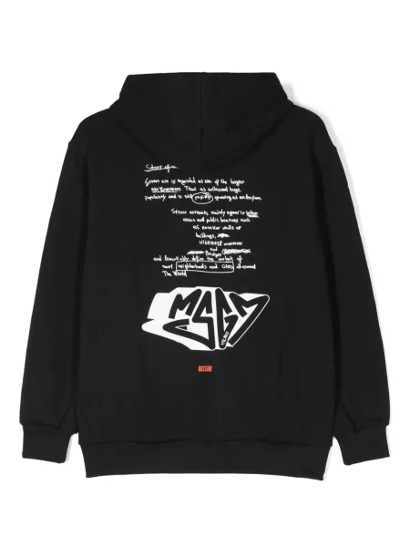 Bluza z kapturem dziecięca Msgm czarna