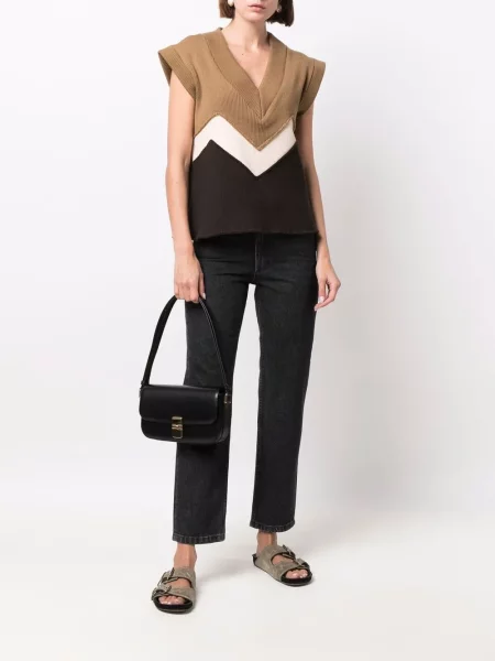 Geanta de piele A.p.c. din piele negru