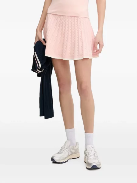 Fusta mini Guess tricotate roz