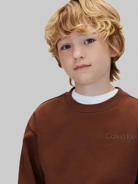 Суитчър Calvin Klein Jeans кафяво
