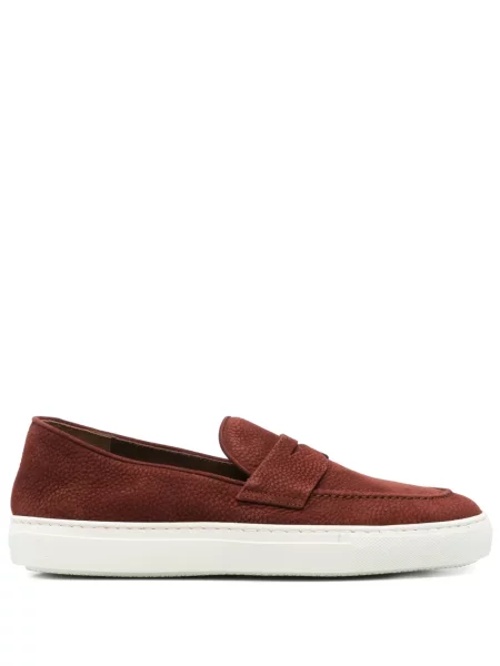 Pantofi loafer Fratelli Rossetti din piele de căprioară maro