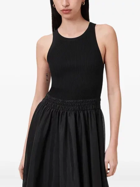 Rochie maxi Allsaints de costum negru