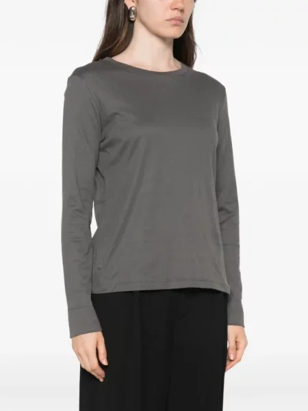 Lung top 's Max Mara cu decolteu rotund gri