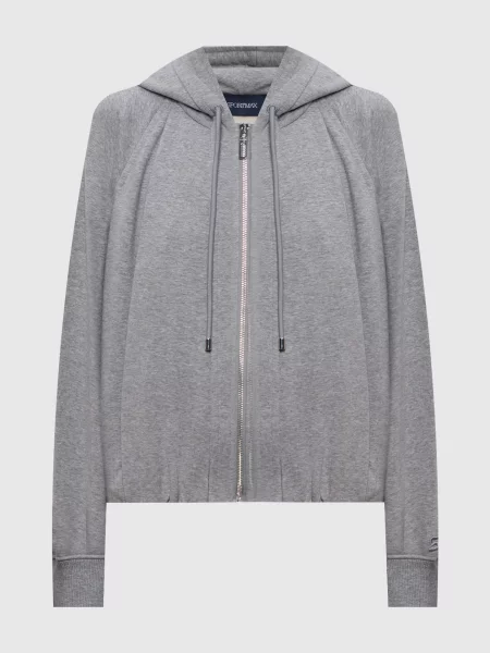 Меланжевая куртка Max Mara Sportmax серая