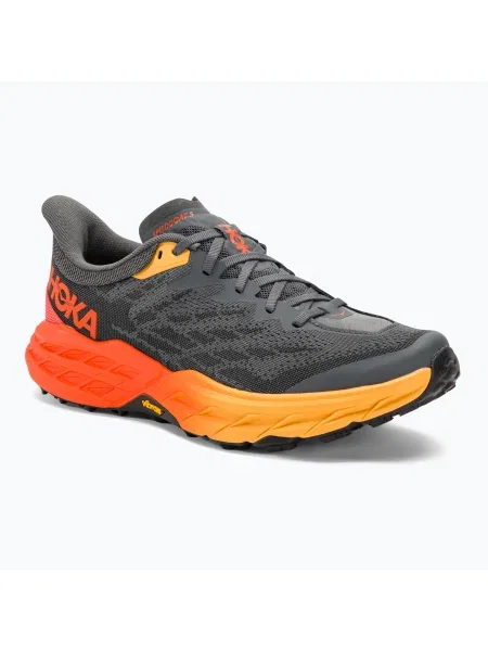 Мъжки обувки за бягане HOKA Speedgoat 5 castlerock/flame сиво