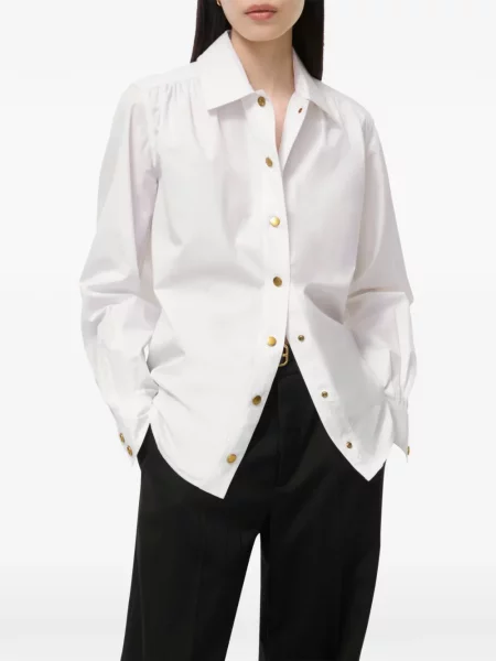 Bluză Burberry din poplin alb