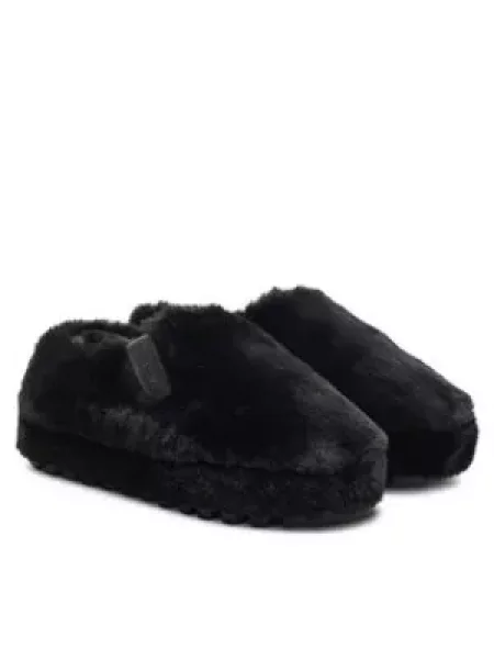 Calvin Klein Jeans Bačkory Home Anke Slipper Wn Fur černá