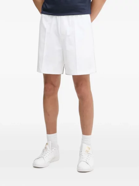 Pantaloni scurți Lacoste cu autograf alb