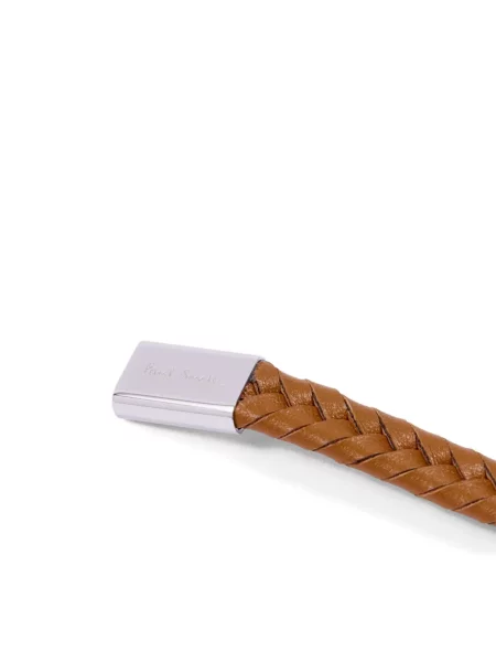 Brăţară Paul Smith din piele țesută maro
