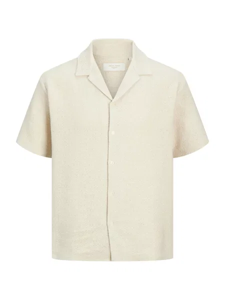 JACK & JONES Cămașă JORMONTAUK lână alb