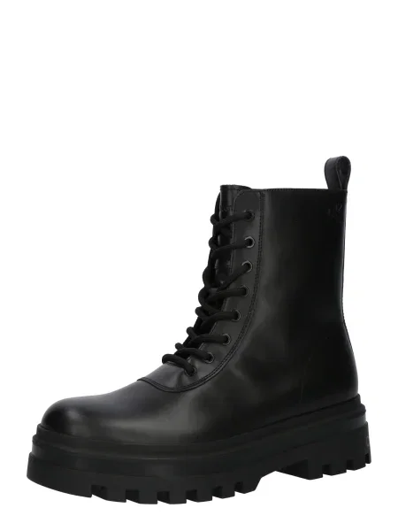 Botine Calvin Klein Jeans din piele negru
