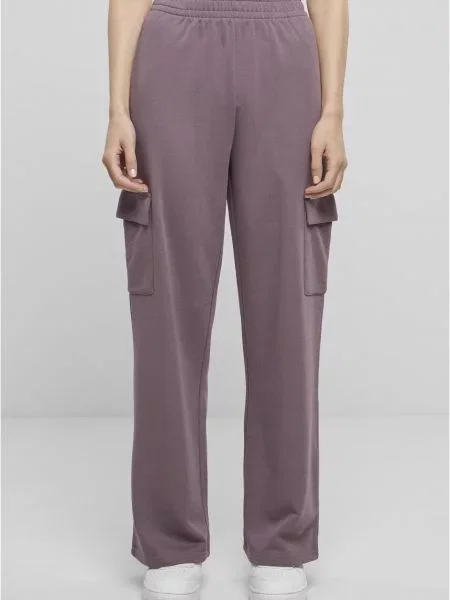 Pantaloni de trening Urban Classics din material terry violet