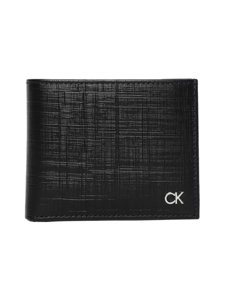 Portfel Calvin Klein skórzany elegancki czarny