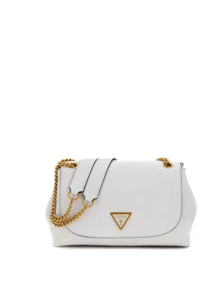 GUESS Geantă de umăr Guess Sac Bandoulière James Girlfriend Sat White' alb