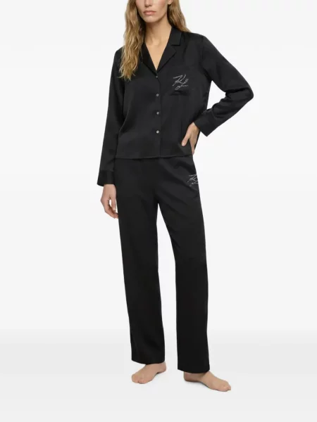 Stras pijamale Karl Lagerfeld negru