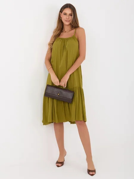 Rochie Italy Moda cu volane evazată