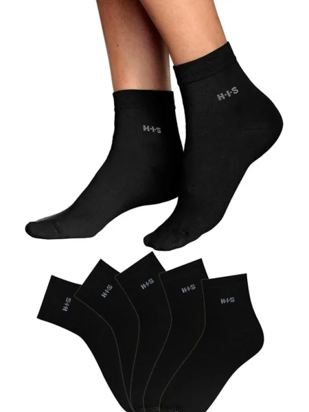 H.I.S Nogavice črna bela