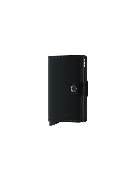 Secrid Portfel skórzany MM.Black-Black czarny