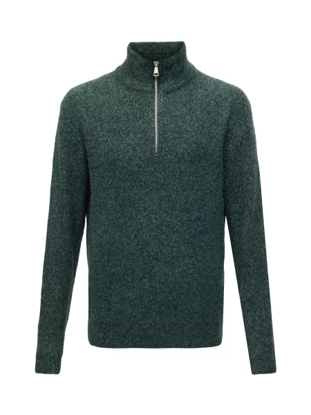JACK & JONES Pulover JORFREDERIKSBERG OLLIE închis verde
