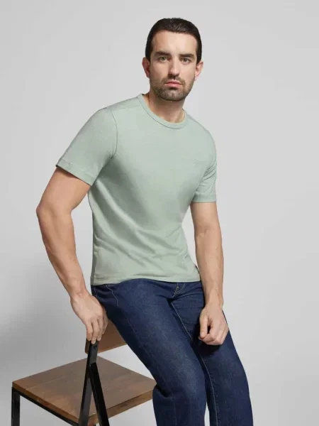 T-shirt o kroju regular fit z czystej bawełny Tom Tailor
