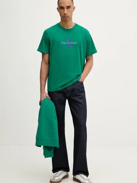 Calvin Klein Jeans tričko zelené