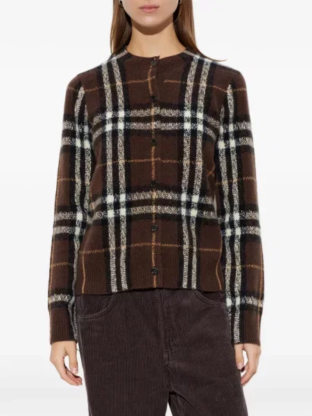 Kašmyro pledas kardiganas Burberry ruda