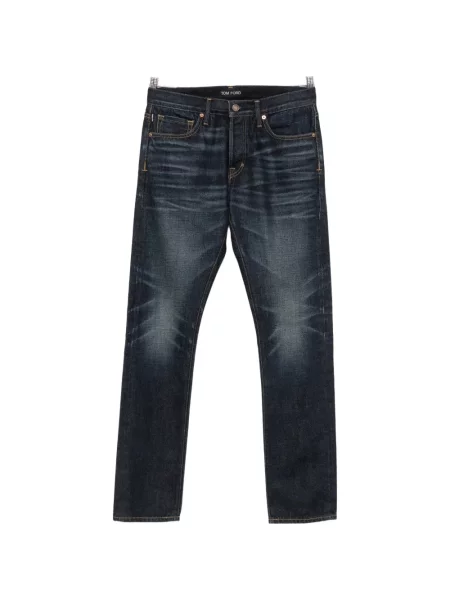 Blugi Tom Ford cu autograf albastru