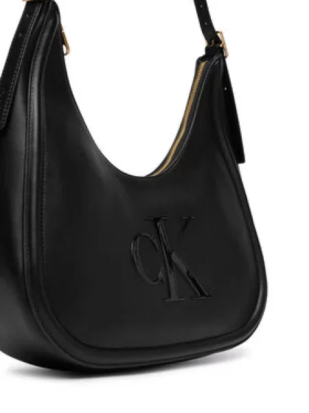 Taška Calvin Klein Jeans BOLD CK CRESCENT černé