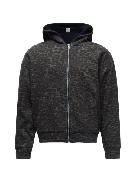 HOLLISTER Hanorac maro / grej / kaki negru