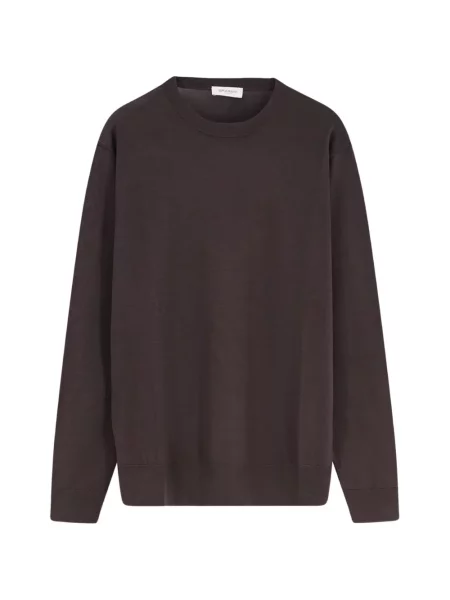 Pulover Bramani Cashmere din cașmir cu decolteu rotund maro