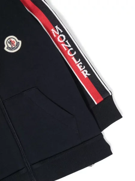 Bluza z kapturem dziecięca Moncler Enfant niebieska