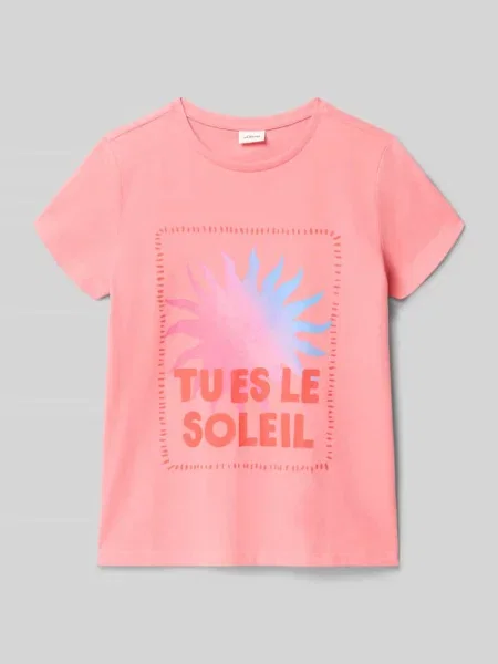 T-shirt o kroju regular fit z czystej bawełny S.oliver Red Label