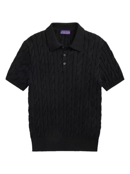 Pulover Ralph Lauren Purple Label tricotate negru
