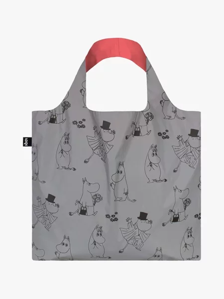 LOQI torba podręczna Family Pattern x Moomin 50 × 42 cm