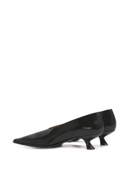Pantofi cu toc Marni cu vârf pătrat negru