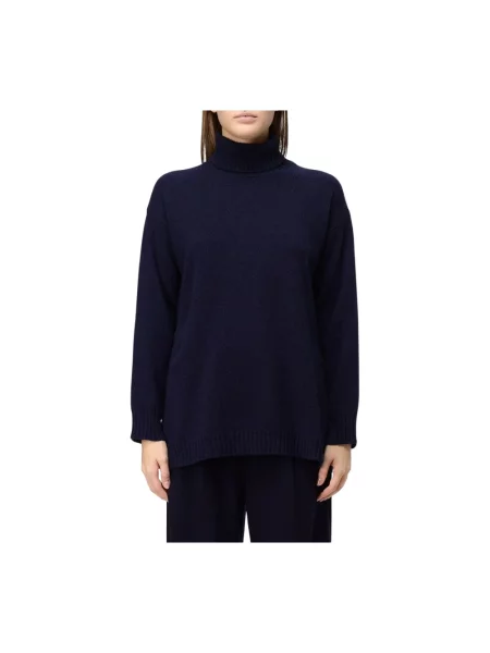 Sweter z golfem Kangra do golfa niebieski