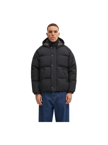 Barbour kurtka puchowa OS Down Transport Puffer Jacket zimowa oversize czarny