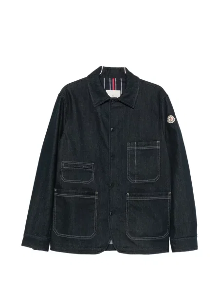 Kurtka jeansowa Moncler niebieska