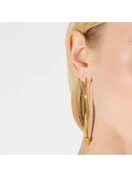Kolczyki Elisabetta Franchi z logo żółte