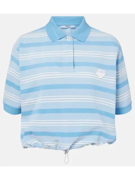 Polo Prada w paski niebieskie