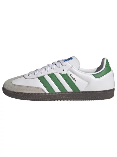 ADIDAS ORIGINALS Niske tenisice Samba siva / zelena bijela