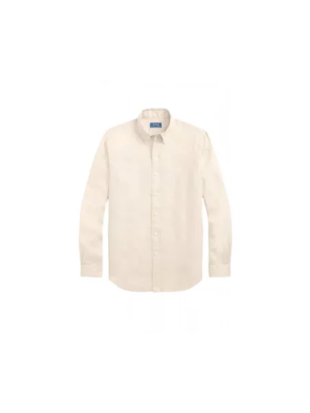 Koszula casualowa o kroju relaxed fit z czystego lnu Polo Ralph Lauren beżowa