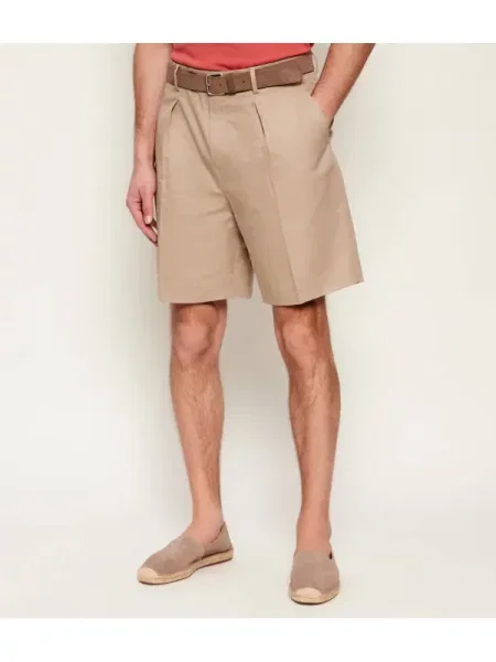 Tommy Hilfiger Pantaloni scurți | Relaxed fit | cu adaos de in bej