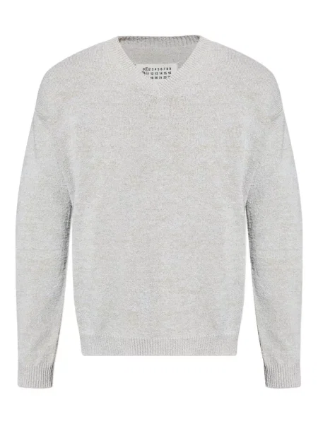 Pulover Maison Margiela cu decolteu în V gri
