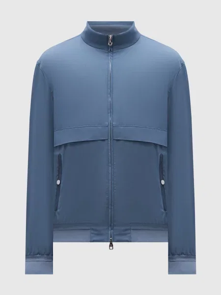 Куртка з вовни з емблемою Brett Johnson синя