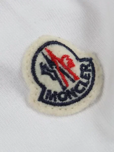 Tricou Moncler cu imagine alb