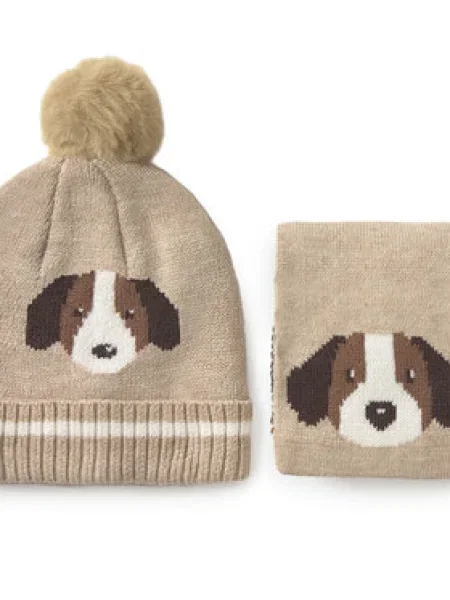 Mayoral Set čiapka a šál béžová