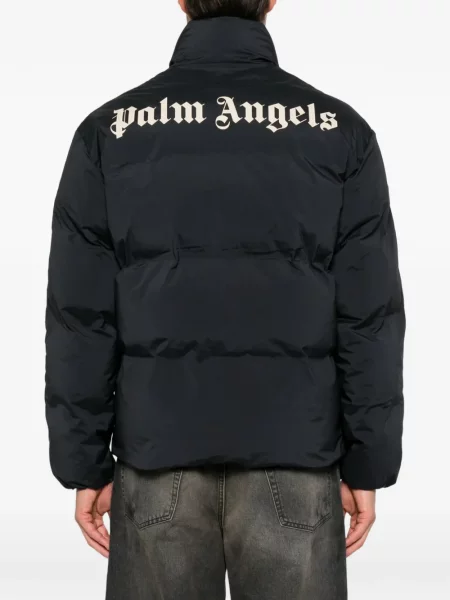 Яке Palm Angels на райета с принт черно